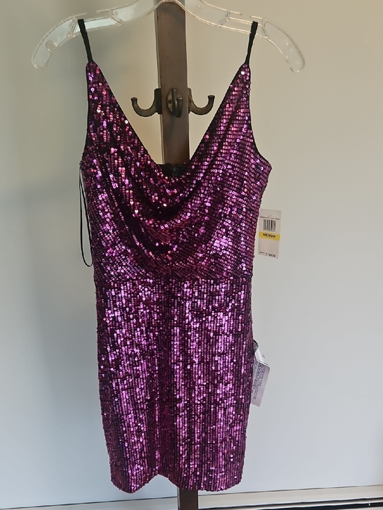 Dress the Population Dresses & Skirts - Dress the Population Black/Pink Evening Slip Dress Size M